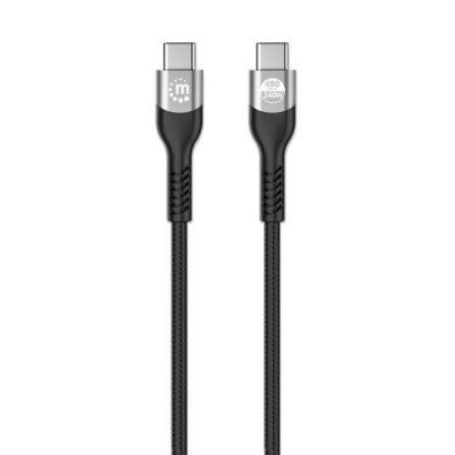 manhattan-usb20-usb-c-cable-240w-2m-negro