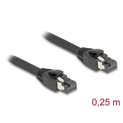 delock-cable-de-red-rj45-cat81-sftp-25-cm-bis-40-gbps-negro