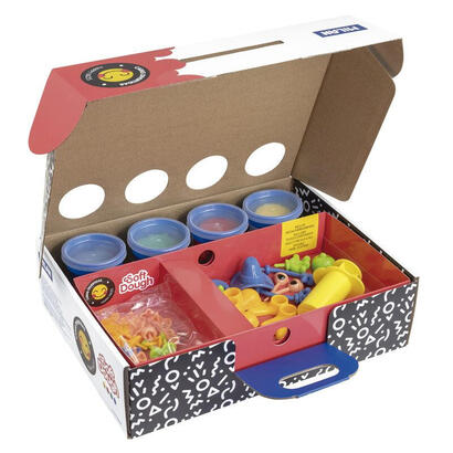 maletin-4-botes-116g-pasta-blanda-soft-dough-con-herramientas-caras-divertidas-milan
