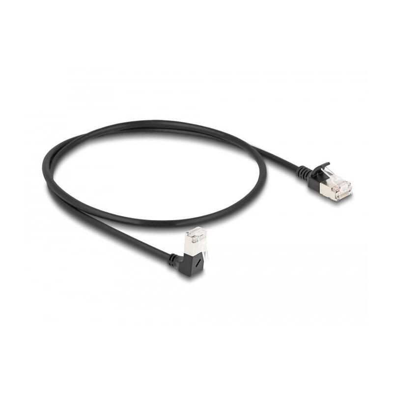 delock-cable-de-red-rj45-cat6a-sftp-slim-90-unten-angular-gerade-05-m