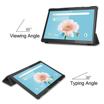 tri-fold-caster-hard-shell-cover-with-auto-wake-function-for-lenovo-tab-m10-101-warranty-12m
