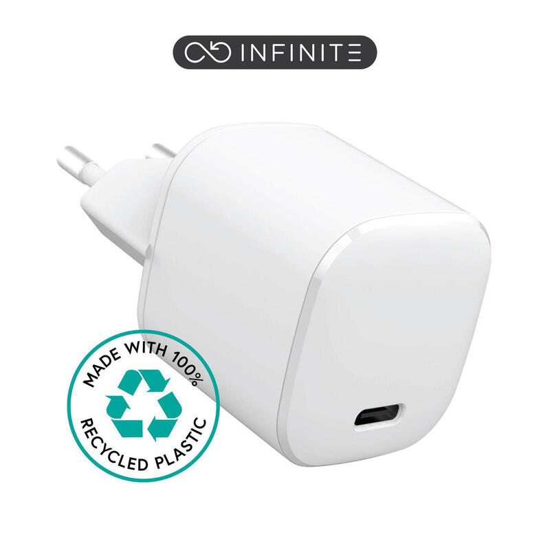 infinite-usb-c-charger-eu-pd-20w-1-x-usb-c-white-recycled-plastic-warranty-60m infinite-usb-c-charger-eu-pd-20w-1-x-usb-c-white-recycled-plastic-warranty-60m