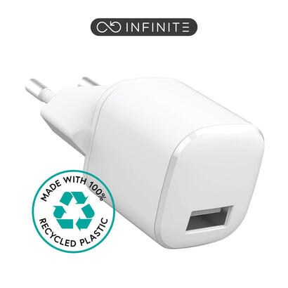 infinite-usb-a-charger-eu-12w-1-x-usb-a-white-recycled-plastic-warranty-60m