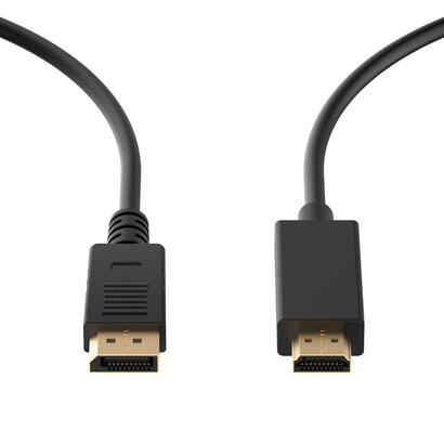 ewent-ec1431-cable-displayport-hdmi-tipo-a-estandar-18-m-negro