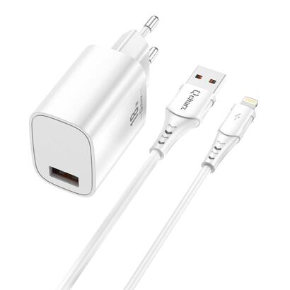 kit-cargador-qcharx-artemisia-3a-18w-cable-usb-lightning-blanco