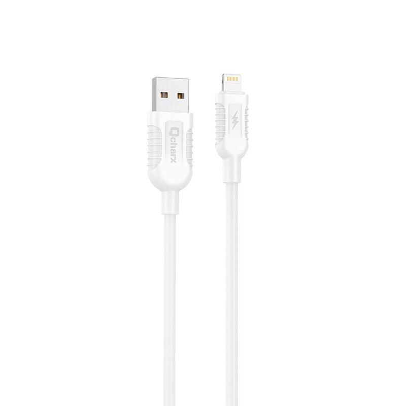 cable-qcharx-athens-usb-a-lightning-3a-1-m-pvc-blanco