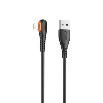 cable-qcharx-london-usb-a-lightning-3a-1-m-pvc-negro-acodado
