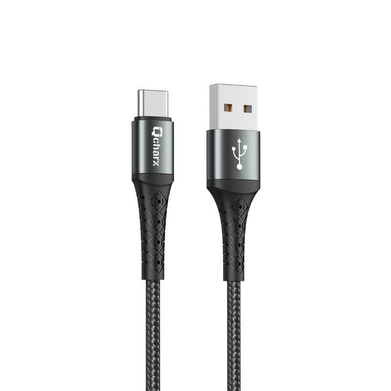 cable-qcharx-lyon-usb-a-tipo-c-3a-1-m-aleacion-de-aluminio-negro-cordon-metalico