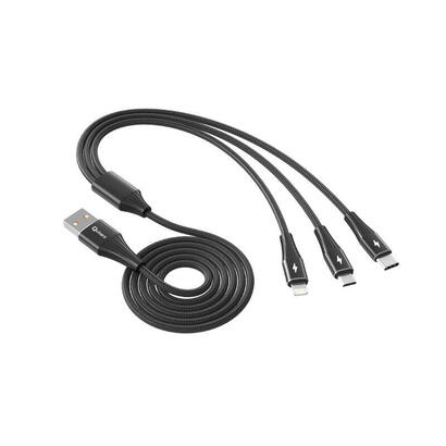 cable-triple-qcharx-napoli-usb-a-lightning-tipo-c-micro-3a-12-m-aleacion-de-aluminio-negro-cordon-suave