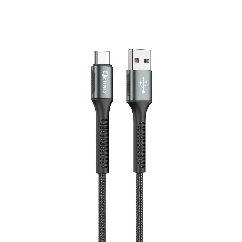 cable-qcharx-prague-usb-a-tipo-c-3a-1-m-aleacion-de-aluminio-negro-cordon-de-tela-suave