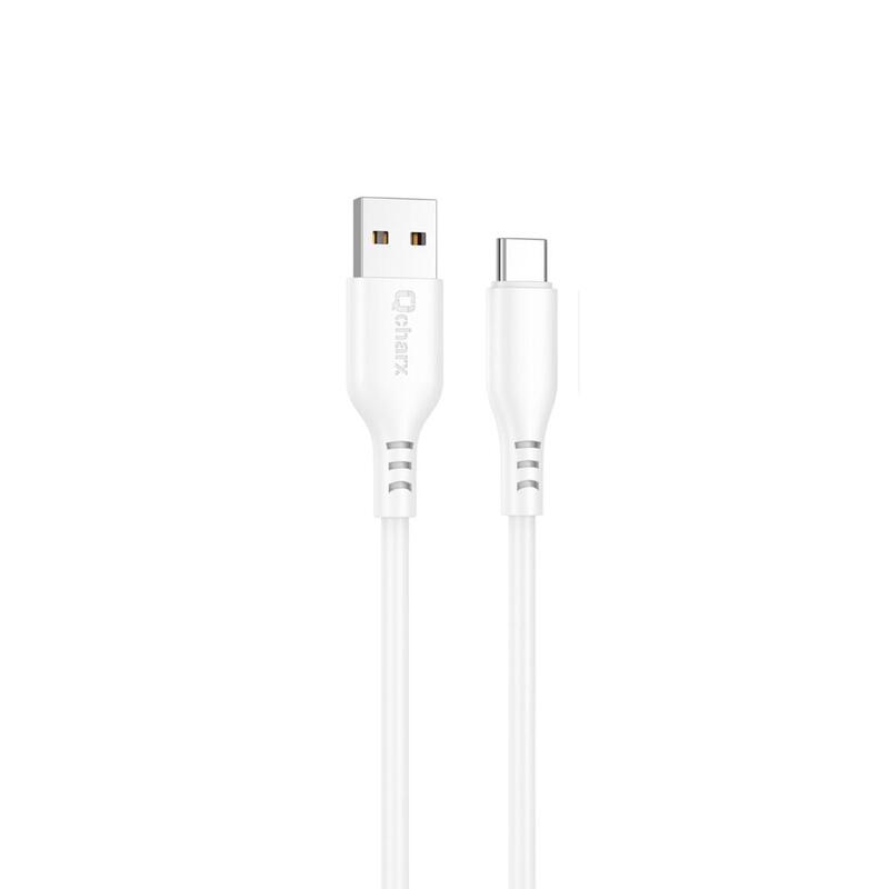 cable-qcharx-tokyo-usb-a-tipo-c-3a-1-m-silicona-blanco-tacto-suave