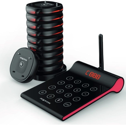 kit-avisador-de-clientes-approx-10-avisadores-rango-400m-32h-de-bateria-transmisor-tactil-4-digitos