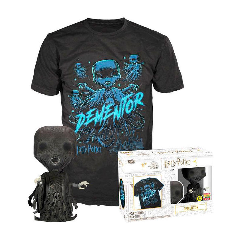 set-figura-pop-38-tee-harry-potter-dementor-talla-s