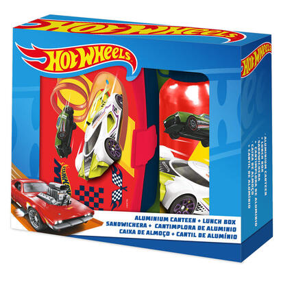 blister-sandwichera-cantimplora-aluminio-hot-wheels-500ml