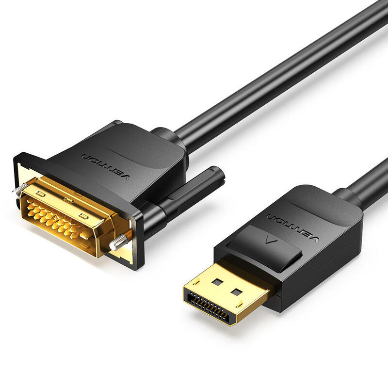 cable-conversor-vention-hafbf-displayport-macho-dvi-macho-1m-negro