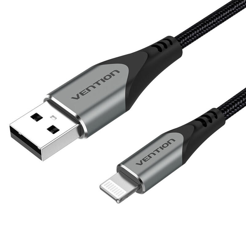 cable-usb-20-lightning-vention-labhf-usb-macho-lightning-macho-1m-gris