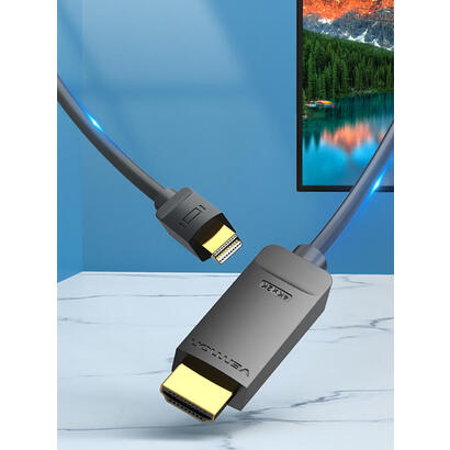 cable-conversor-vention-hahbg-mini-displayport-macho-hdmi-macho-15m-negro