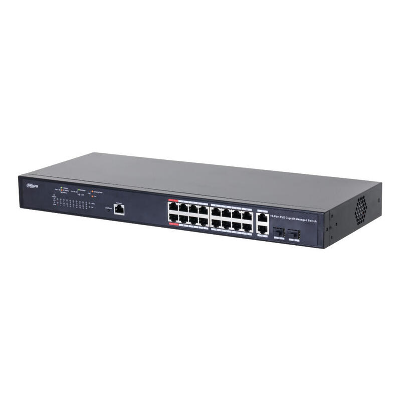 dahua-pfs4218-16gt-130-switch-poe-20-16-puertos-gigabit-2-combo-gigabit-rj45sfp-uplink-230w-manejable-layer2