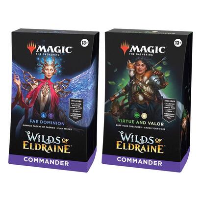 juego-de-cartas-magic-the-gatering-mazos-commander-wilds-of-eldraine-4-mazos-ingles