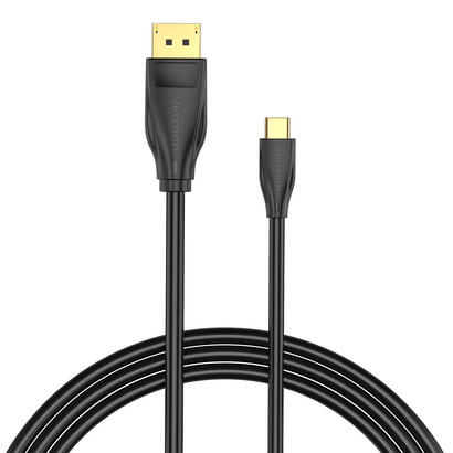 cable-conversor-vention-cgybf-usb-tipo-c-macho-displayport-macho-1m-negro