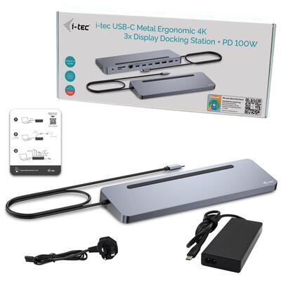 i-tec-usb-c-metal-ergonomic-4k-3x-display-2x-dp-1x-hdmi-lan-audio-power-delivery-100-w-i-tec-universal-charger-100-w