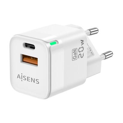 aisens-cargador-gan-20w-1xusb-c-pd30-qc40-1xusb-a-qc30-blanco