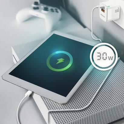 aisens-cargador-gan-30w-1xusb-c-pd30-qc40-1xusb-a-qc30-blanco