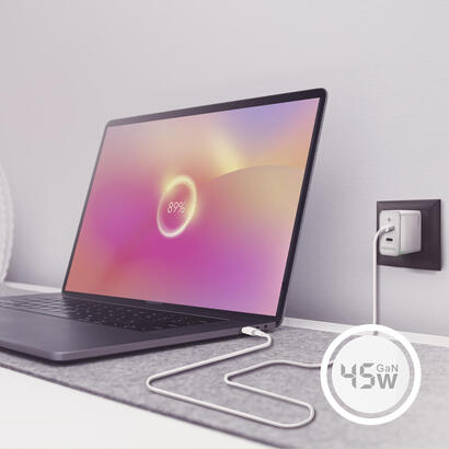 aisens-cargador-gan-45w-2xusb-c-pd30-qc40-blanco