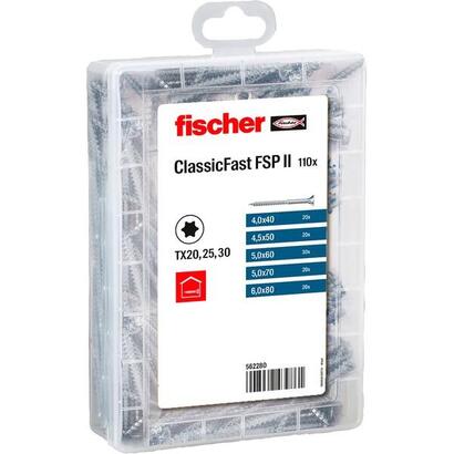 fischer-meister-box-classicfast-sk-tg-tx-40-60-mm-juego-de-tornillos-562280