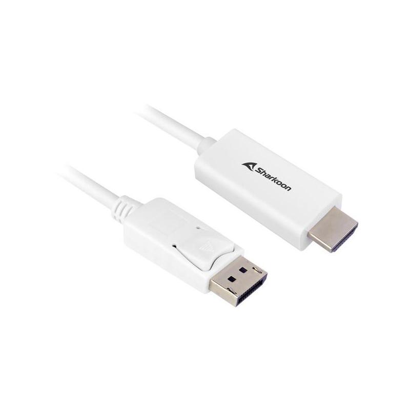 cable-sharkoon-displayport-12-hdmi-4k-blanco-1-metro