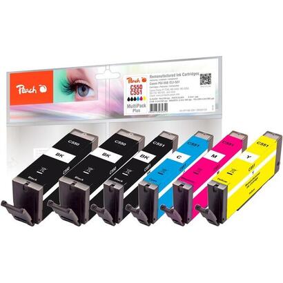 pack-de-ahorro-de-tinta-peach-plus-pi100-328-compatible-con-canon-pgi-550-cli-551-pi100-328