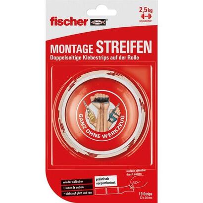 fischer-gow-tiras-de-montaje-19-unidades-cinta-adhesiva-blanca-545956