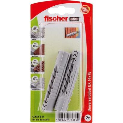 fischer-taco-universal-ux-14x75-k-gris-claro-2-unidades-77850