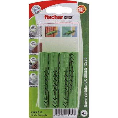 fischer-taco-universal-ux-green-12x70-k-verde-4-piezas-524814