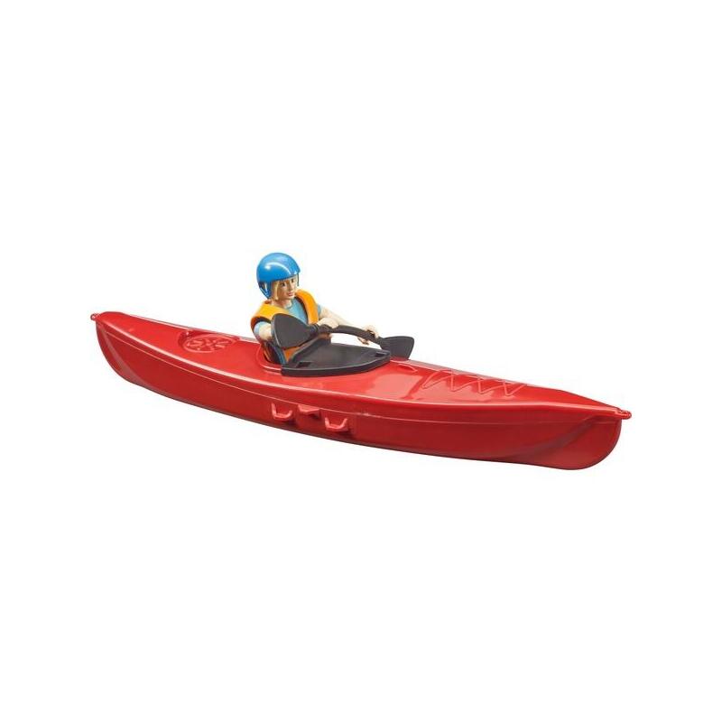 bruder-kayak-con-figura-rojo-63155
