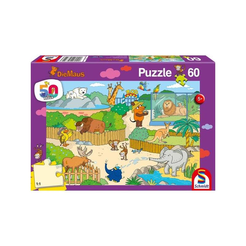 schmidt-spiele-el-raton-en-el-zoologico-puzzle-60-piezas-56349