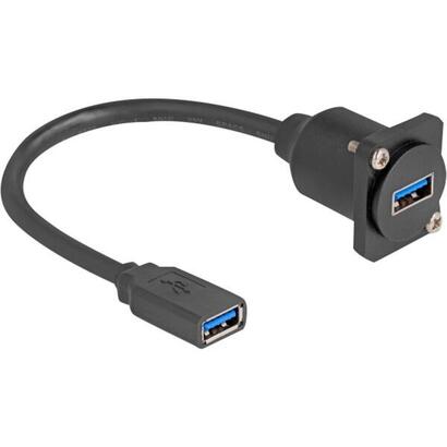 cable-delock-d-type-usb-32-gen-1-conector-usb-a-conector-usb-a-negro-20-cm