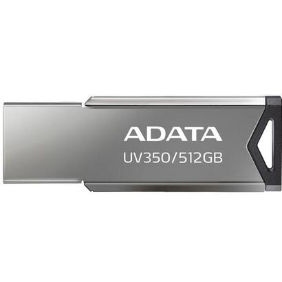 memoria-adata-uv350-512-gb-usb-plateadametal-usb-a-32-gen-1-venta-al-por-menor