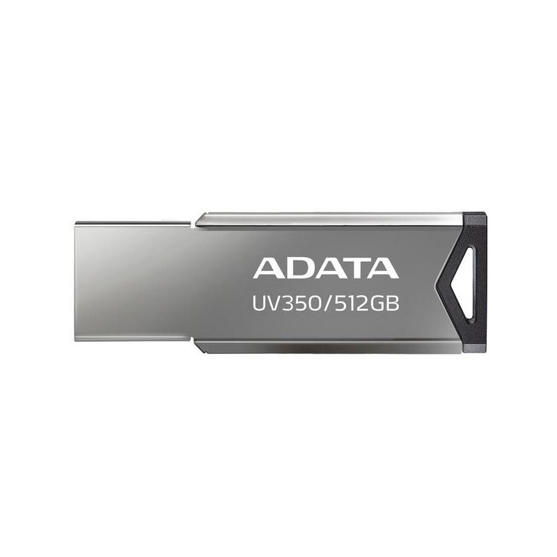 memoria-adata-uv350-512-gb-usb-plateadametal-usb-a-32-gen-1-venta-al-por-menor