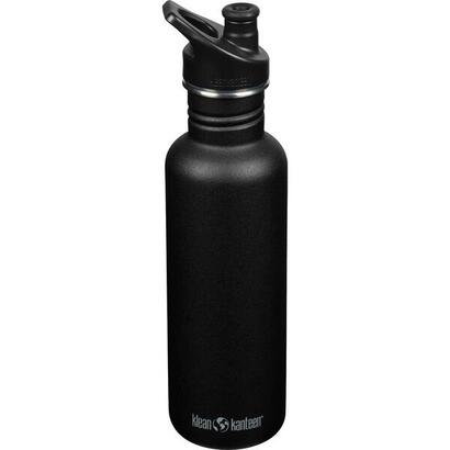 botella-klean-kanteen-classic-800ml-negro-mate-con-tapa-sport-negra-1008439