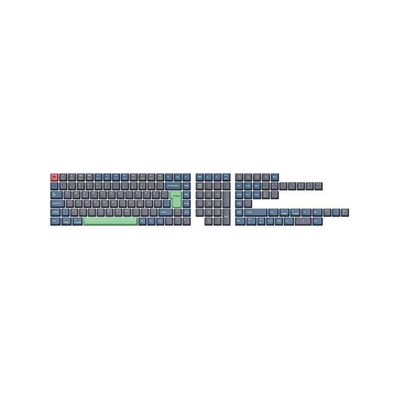 keychron-oem-dye-sub-pbt-juego-completo-de-teclas-hacker-keycap-azul-grisverde-neon-137-piezas-diseno-de-iso-t7-de