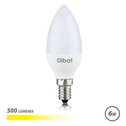 elbat-bombilla-led-6w-lumenes-500-3000k-luz-calida-e14-angulo-180-37x100mm-blanco