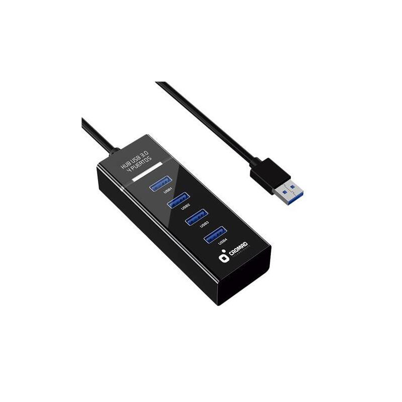 hub-cromad-usb-30-longitud-30cm-5-gbps-4-puertos-negro