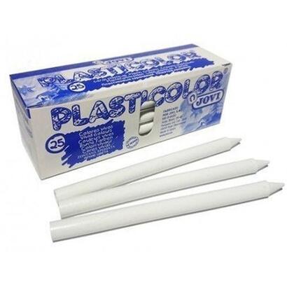 jovi-ceras-plasticas-crayons-student-caja-de-25-ceras-blanco