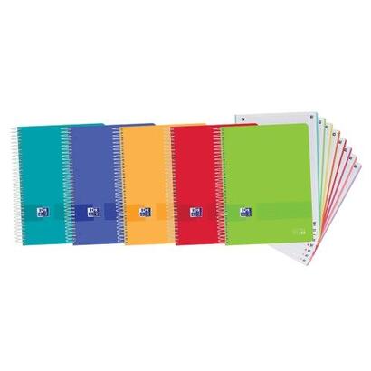 oxford-europeanbook-8-live-go-pack-de-5-cuadernos-espiral-formato-a4-cuadriculado-5x5mm-160-hojas-microperforadas-con-4-taladros