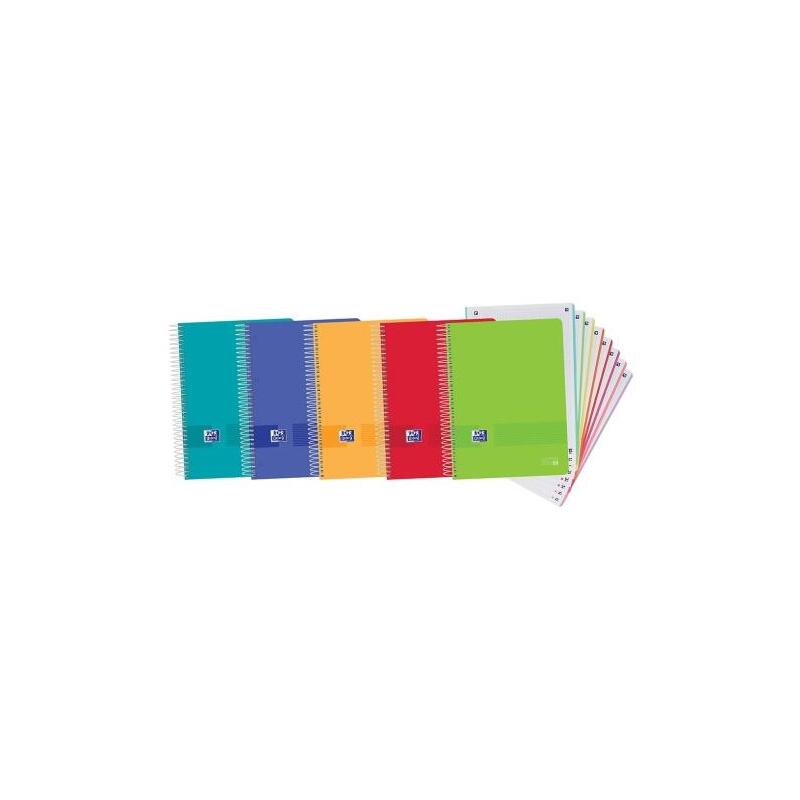 oxford-europeanbook-8-live-go-pack-de-5-cuadernos-espiral-formato-a4-cuadriculado-5x5mm-160-hojas-microperforadas-con-4-taladros