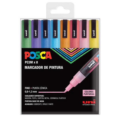 posca-marcador-pc-3m8c-pintura-no-permanente-punta-conica-09-13-mm-csurtidos-estuche-sp-8-