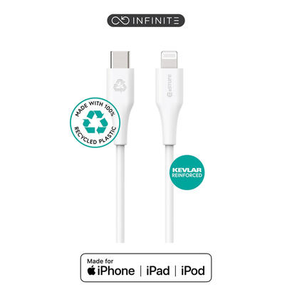 infinite-super-soft-100-recycled-tpe-usb-c-to-lightning-cable-mfi-3m-warranty-60m