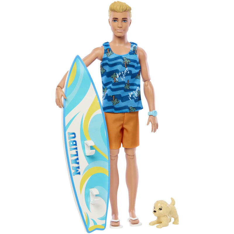 muneco-barbie-mattel-ken-tabla-de-surf