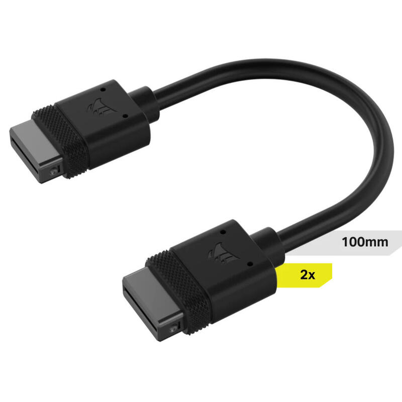 cable-corsair-icue-link-100-mm-recto-negro-2-piezas